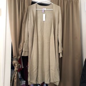 Long Crochet Cardigan from Francesca’s Collection